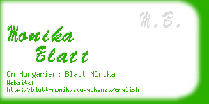 monika blatt business card